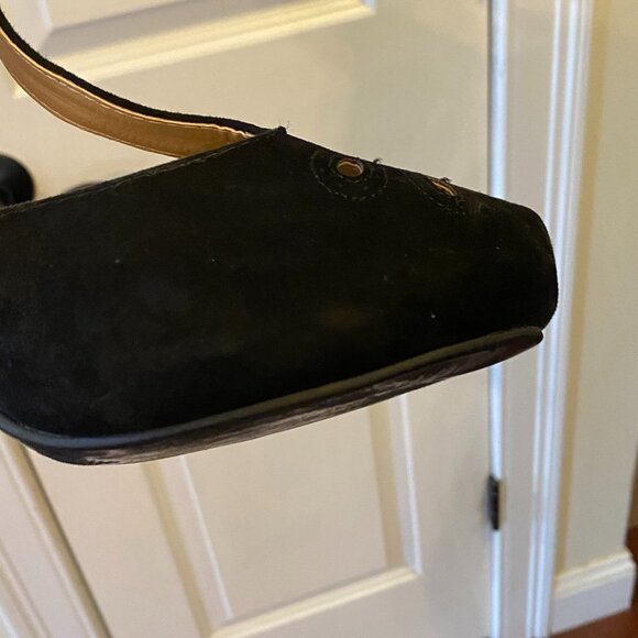 Modcloth Faux Suede T Strap Vintage Inspired Pin Up Cut Outs Heels Women's 13 - Picture 7 of 11